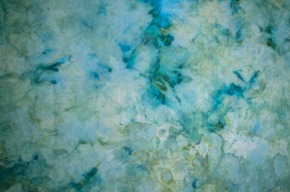 Tropical Ocean - Ice Dyed Fabric