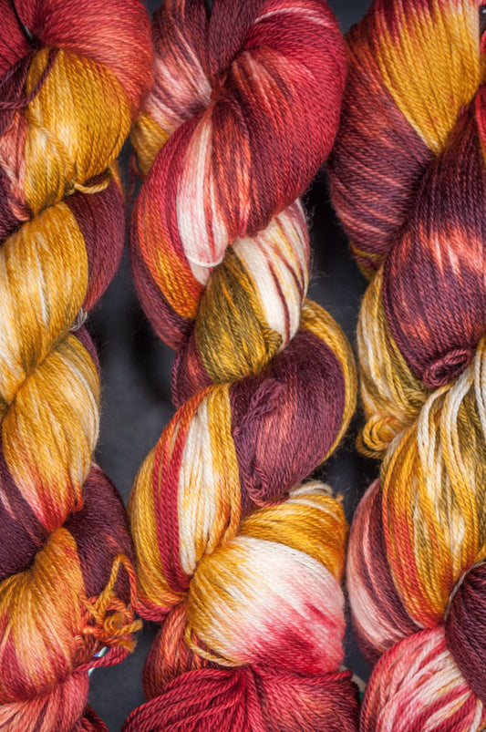 Amber Wine - Fingering Weight