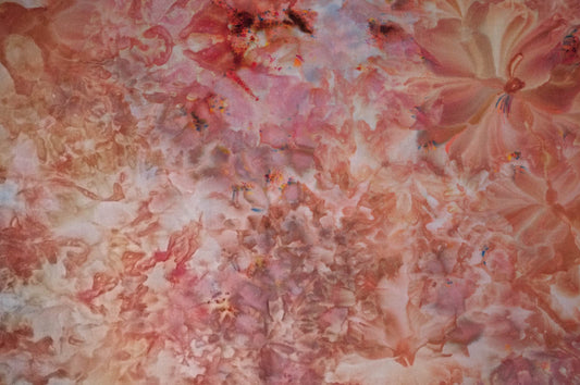 Flame - Ice Dyed Fabric