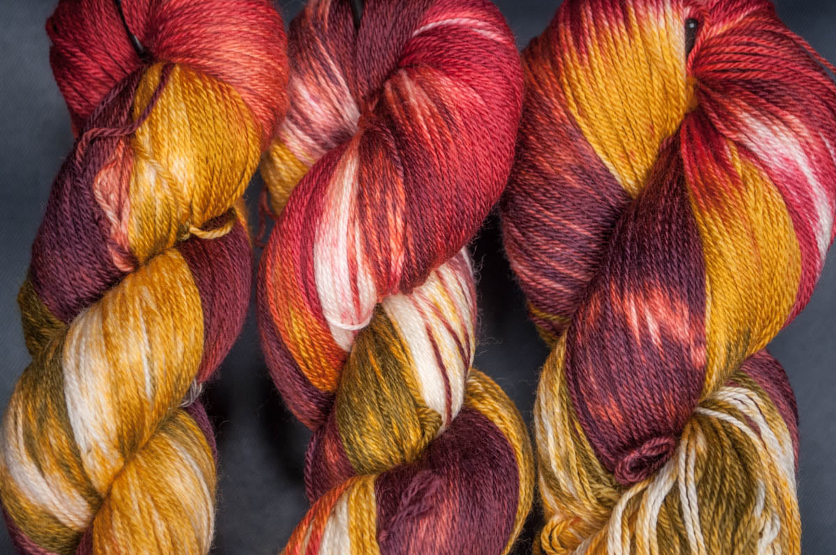 Amber Wine - Fingering Weight