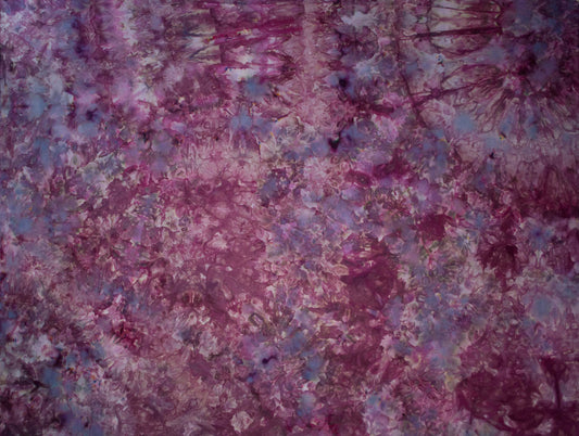 Plum Crazy - Ice Dyed Fabric