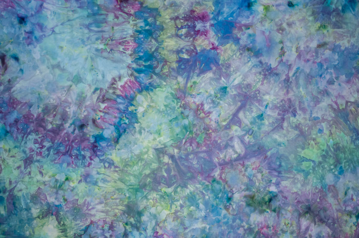 Jade Geo - Ice Dyed Fabric